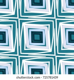 A seamless pattern consisting of irregularly shaped elements arranged in horizontal vertical rows.