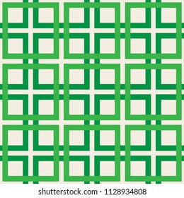 seamless pattern consisting of light background and green squares