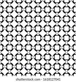 A seamless pattern consisting of repeating shapes. Simple pattern for the background. Black-white. Geometrically correct.