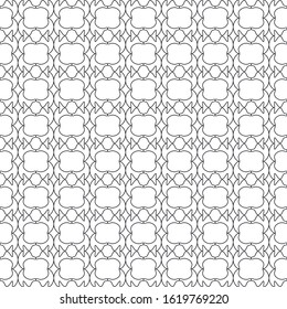 A seamless pattern consisting of repeating shapes. Simple pattern for the background. Black-white. Geometrically correct.