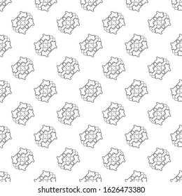 A seamless pattern consisting of repeating shapes. Simple pattern for the background. Black-white. Geometrically correct.