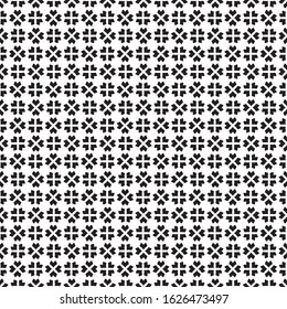 A seamless pattern consisting of repeating shapes. Simple pattern for the background. Black-white. Geometrically correct.