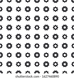 A seamless pattern consisting of repeating shapes. Simple pattern for the background. Black-white. Geometrically correct.