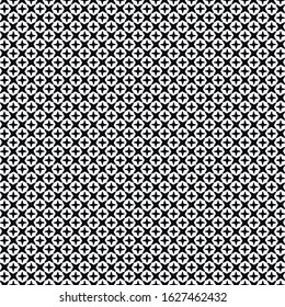 A seamless pattern consisting of repeating shapes. Simple pattern for the background. Black-white. Geometrically correct.