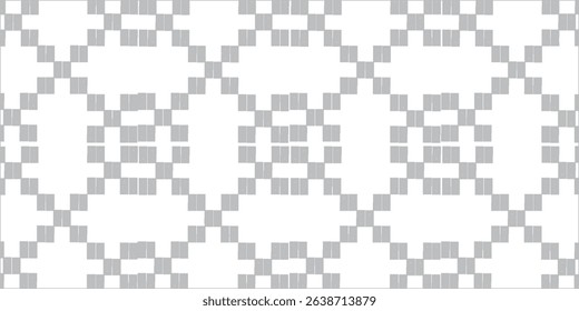 A seamless pattern consisting of repeating shapes. Simple pattern for the background. Black-white. Geometrically correct. Minimalism. Crosses.