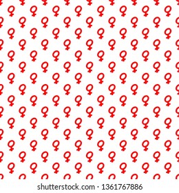 The seamless pattern consisting of simple geometrical figures gender signs. Is suitable for packing, cards, wall-paper, texture, fabric. Vector illustrations. 