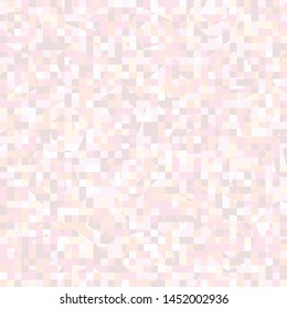 Seamless pattern consisting of small squares painted in pale colors. The figure shows rounded pentagons.