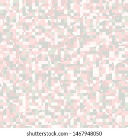Seamless pattern consisting of small squares painted in pale colors. The figure shows the circles.