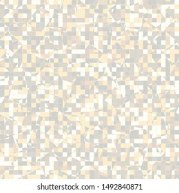 Seamless pattern consisting of small squares painted in pale golden colors. The picture shows large squares.