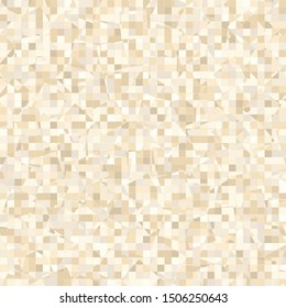 Seamless pattern consisting of small squares painted in pale golden colors. The picture shows large squares.