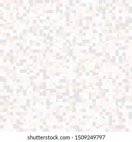 Seamless pattern consisting of small squares painted in pale colors. The figure shows rounded pentagons.
