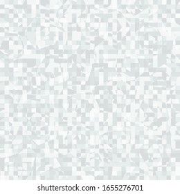 Seamless pattern consisting of small squares painted in pale colors. The figure shows rounded pentagons.