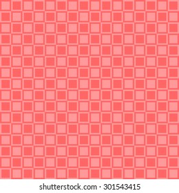 Seamless pattern consisting of squares in a light coral color.