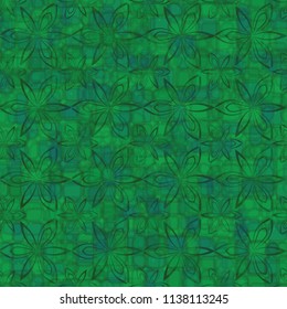 A seamless pattern consisting of translucent overlapping color spots with translucent contours.
Against the background of a texture made of symbolic flowers.