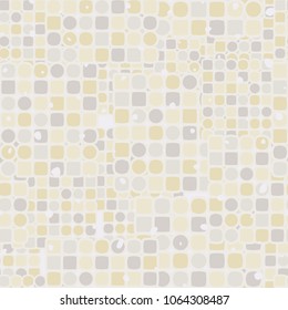 Seamless pattern. It consists of circles and squares, as well as from intermediate figures. Multicolor. Fashionable.