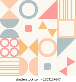 patrón impecable. Ilustraciones vectoriales modernas y modernas. fondo de cuadrícula. Colores pasteles. vector