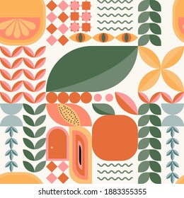 patrón impecable. Ilustraciones vectoriales modernas y modernas. fondo de cuadrícula. Colores pasteles. afiche. vector