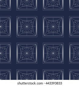 Seamless pattern with contour diamonds. Dark and white color. Endless texture for your design, romantic greeting cards, announcements, fabrics.