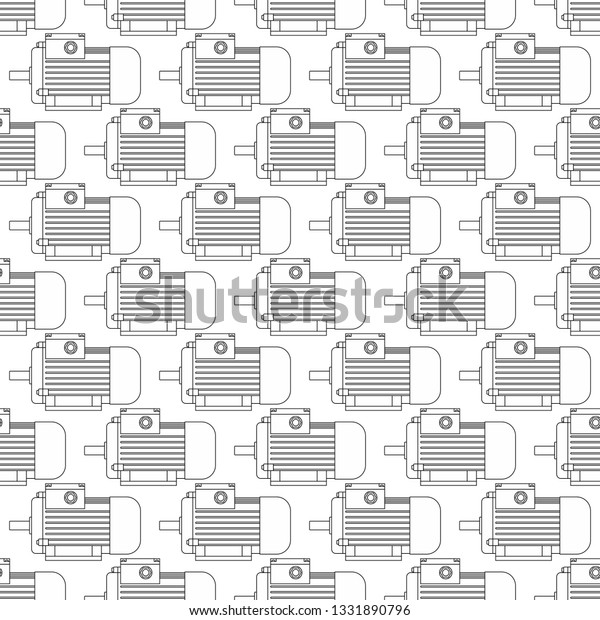 Seamless pattern
of the contour electric
motors