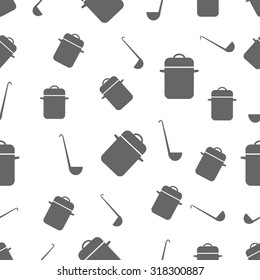 seamless pattern with Cooking utensils