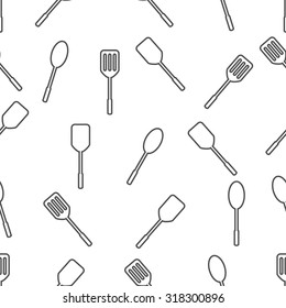 seamless pattern with Cooking utensils