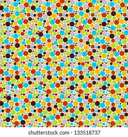 Seamless pattern with cool dots. Vector illustration.