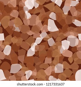 Seamless pattern. Copper camouflage. Editable.