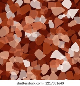 Seamless pattern. Copper camouflage. Editable.