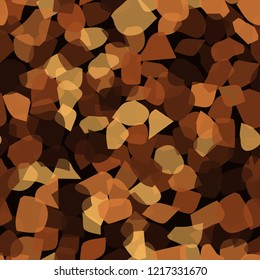 Seamless pattern. Copper camouflage. Editable.
