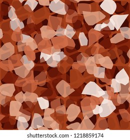 Seamless pattern. Copper camouflage with oblique crossed out squares. Editable.