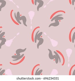 Seamless pattern with coral smears.