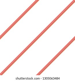 Seamless pattern. Coral Stripes on white background. Striped diagonal pattern For printing on fabric, paper, wrapping, scrapbooking, websites, banners Background with slanted lines Vector illustration