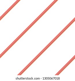 Seamless pattern. Coral Stripes on white background. Striped diagonal pattern For printing on fabric, paper, wrapping, scrapbooking, websites, banners Background with slanted lines Vector illustration