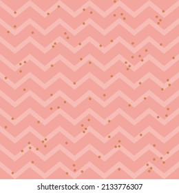 Patrón inmaculado con rayas de coral sobre fondo rosado. Fondo digital de cuadrícula para tela infantil, papel textil y papel de libro de recortes.