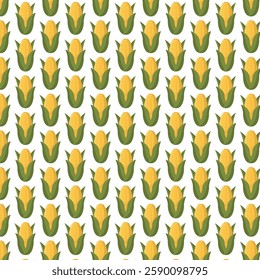 seamless pattern with corn fruits