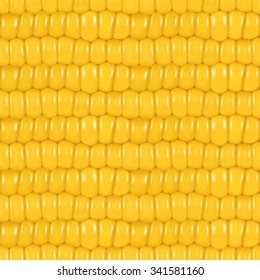 Seamless pattern, corn - vector illustration
