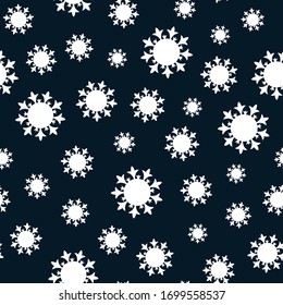 Seamless pattern with coronavirus cell symbol. Corona virus disease covid-19 sign. Vector illustration. Isolated on white background..