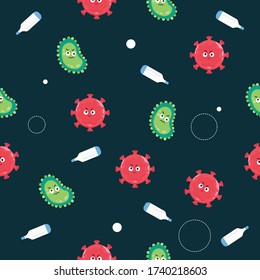 Patrón de coronavirus sin foco.
Epidemia de coronavirus.
