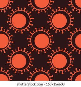 Seamless pattern with Coronavirus for your design  