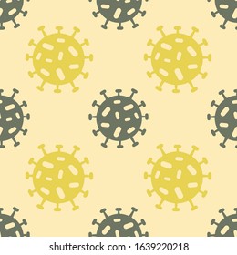 Seamless pattern with Coronavirus for your design  