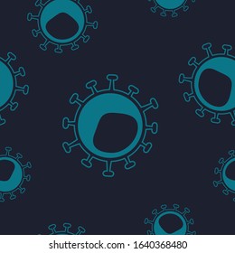 Seamless pattern with Coronavirus for your design  