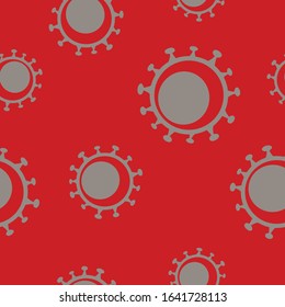 Seamless pattern with Coronavirus for your design