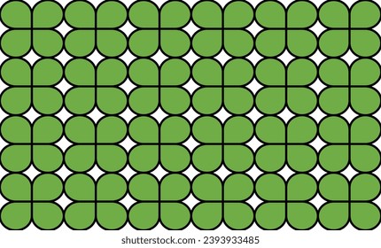 seamless pattern with cover leaves,  green checkerboard, chessboard repeat pattern design for fabric print