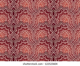 Seamless pattern covered with paisley