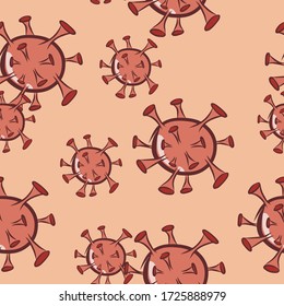 seamless pattern of covid-19. You can use this for cards and brochures