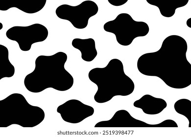 Seamless pattern of cow print vector illustration
