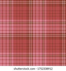 Seamless pattern in cozy berry pink colors for plaid, fabric, textile, clothes, tablecloth and other things. Vector image. 
