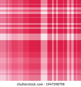 Seamless pattern in cozy scarlet and pink colors for plaid, fabric, textile, clothes, tablecloth and other things. Vector image. 
