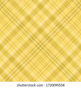 Seamless pattern in cozy yellow colors for plaid, fabric, textile, clothes, tablecloth and other things. Vector image. 2