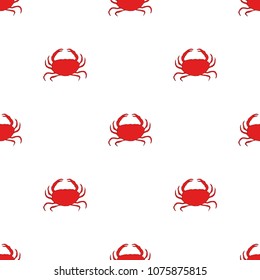 Seamless pattern with crabs